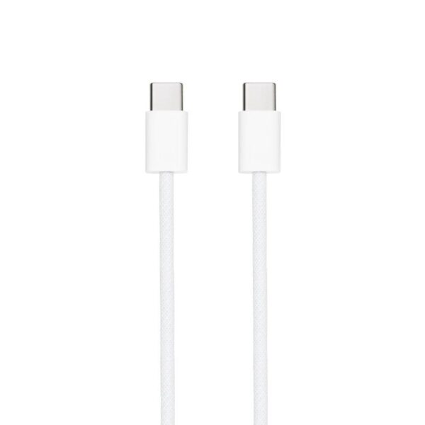 Cable USB 2.0 Tipo-C Nanocable 10.01.6001-CO/ USB Tipo-C Macho - USB Tipo-C Macho/ Hasta 60W/ 480Mbps/ 1m/ Blanco