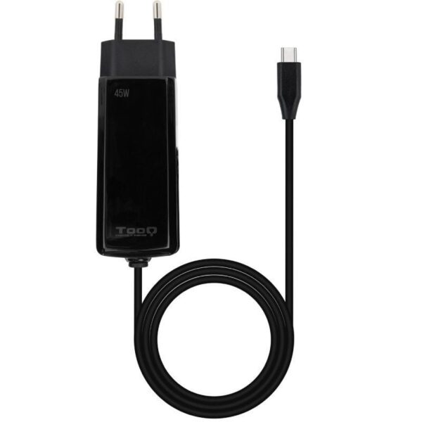 Cargador de Portátil GaN TooQ TQLC-USBCGAN100PD-C USB Tipo-C/ 45W/ Automático/ Voltaje 5-20V