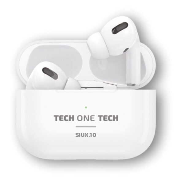 Auriculares Bluetooth Tech One Tech SIUX.10 TEC1410/ con estuche de carga/ Autonomía 5h/ Blancos