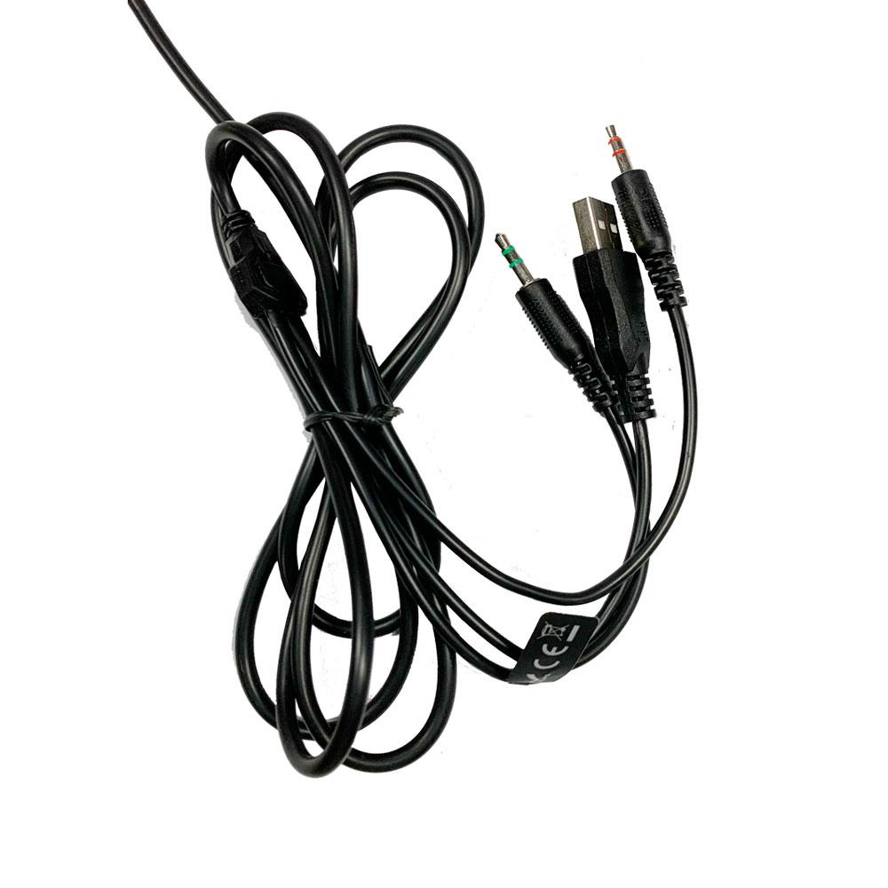 Auriculares Gaming TC3239 con microfono / 40mm / RGB / Control de volumen / PC-PS4-Xbox / Negro / MTK / 0352392 - Imagen 4