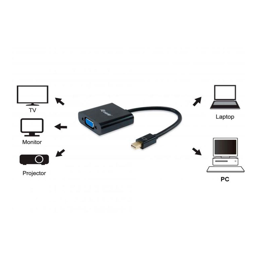 Adaptador Mini DisplayPort a VGA Macho / FullHD / 60Hz / 17cm / 133432 - Imagen 4