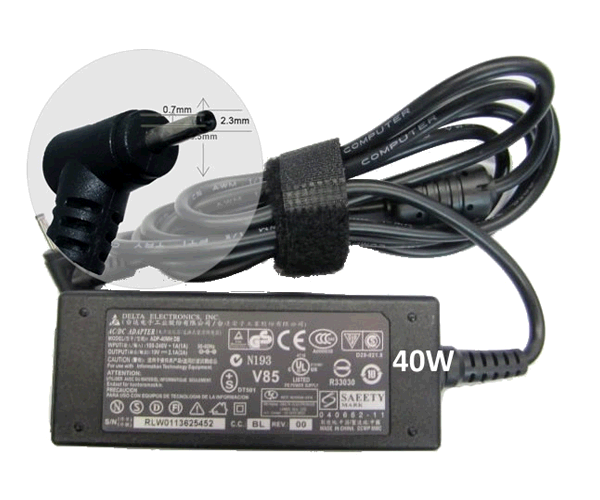 Cargador para portátil Asus 40W 19V 2.1A 2.5 mm x 0.7 mm / 2120
