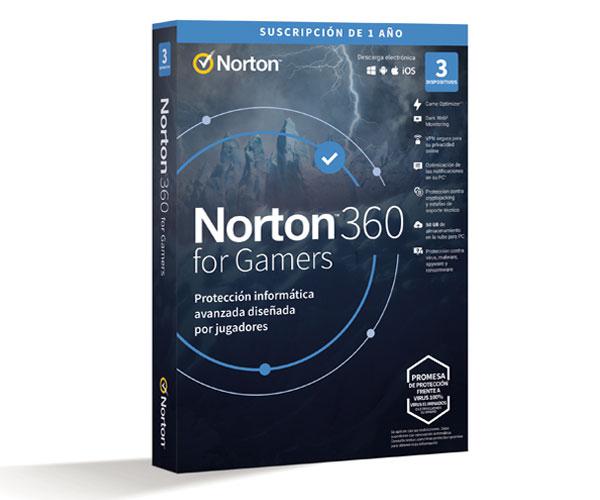 Antivirus Norton For Gamers 50Gb / 1 Usuario / 3 Dispositivos / 1 Año / Box / 21424314 / 21433182