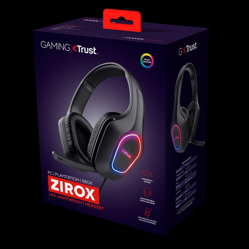 Auriculares Trust Gaming GXT 416 Zirox / Jack 3.5mm / Usb / Iluminacion Led / Micro Flexible / 25331 - Imagen 5