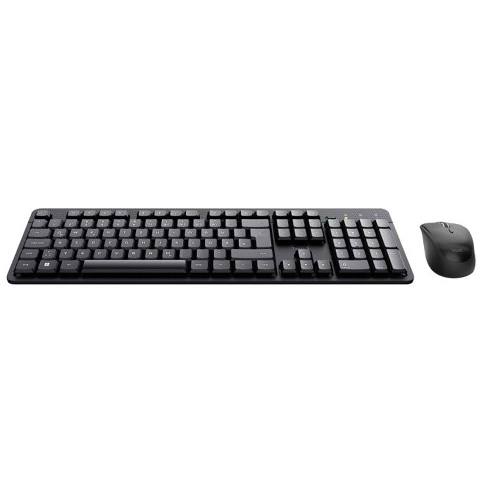 Combo Teclado + Raton inalámbrico Trust TKM-360 / Silencioso / 1600 Dpi / Resistente a liquidos / 25356 - Imagen 2