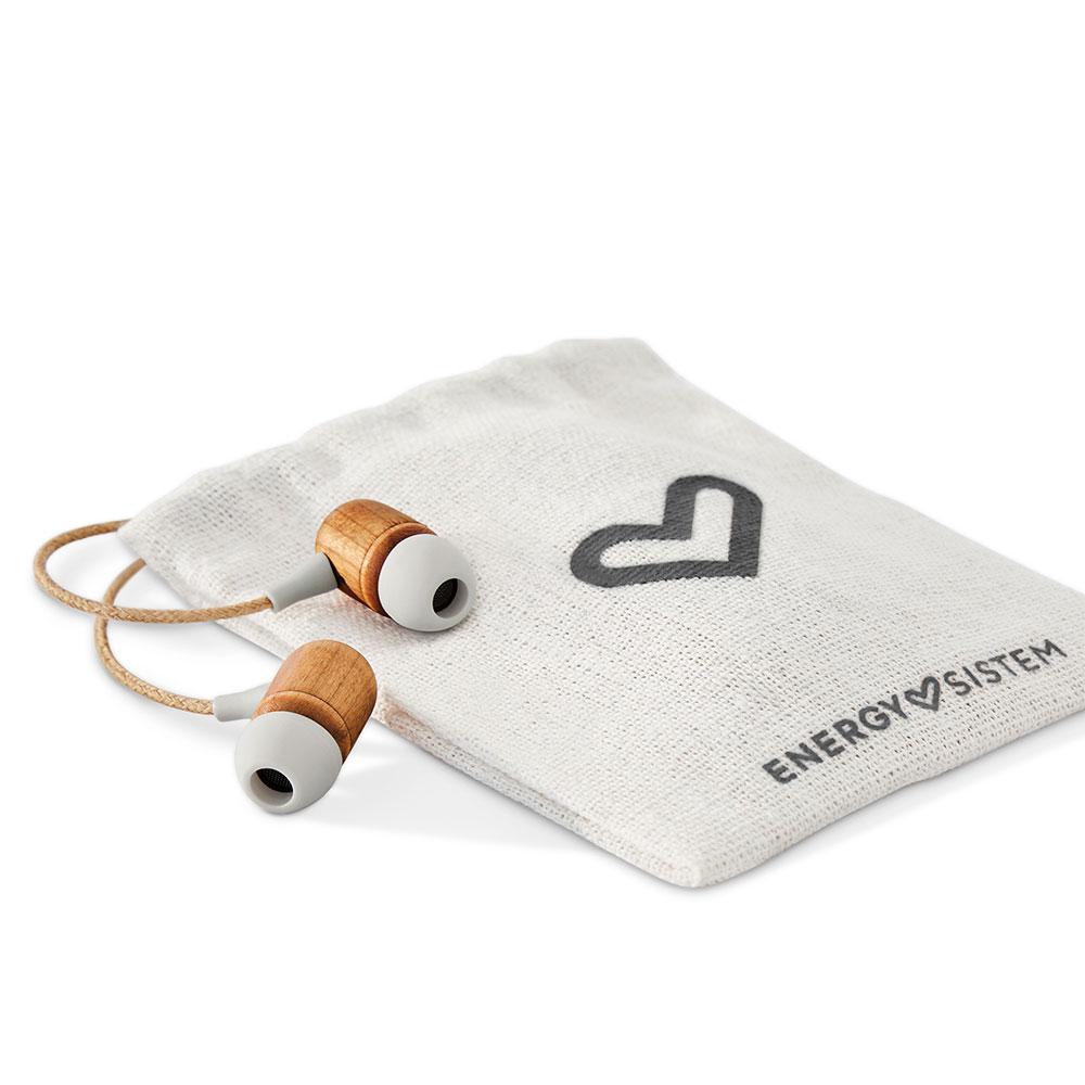 Auriculares Energy Sistem CherryWood / Mini Jack / Microfono Integrado / Marron / 450428 - Imagen 2