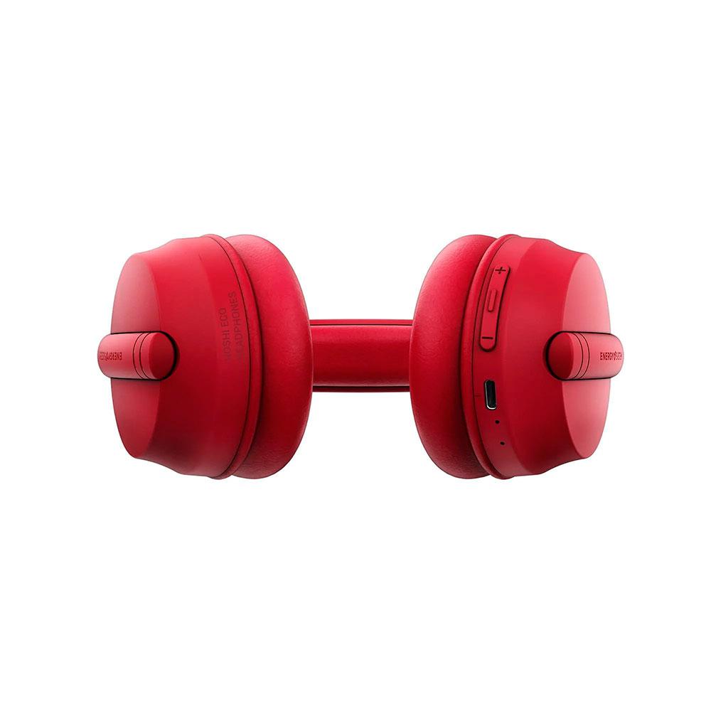 Auriculares Bluetooth Energy Sistem Hoshi Eco / BT5.3 / 23h Bateria / Diadema ajustable / Graves Profundos / Rojo / 457557 - Imagen 4