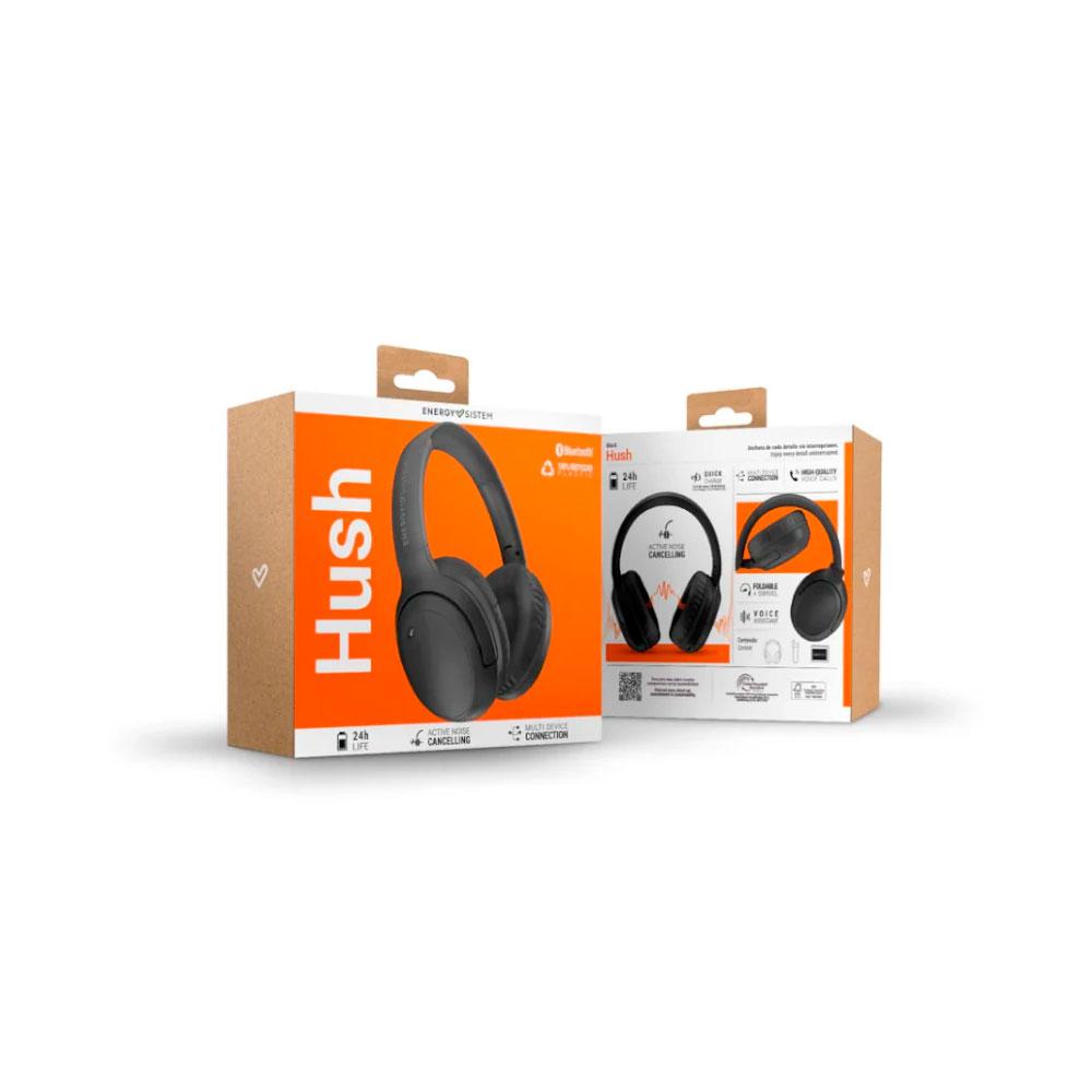 Auriculares Diadema Bluetooth Energy Sistem Hush / BT 5.4 / Cancelacionde Ruido / Asistente de voz / Negro / 501052 - Imagen 4