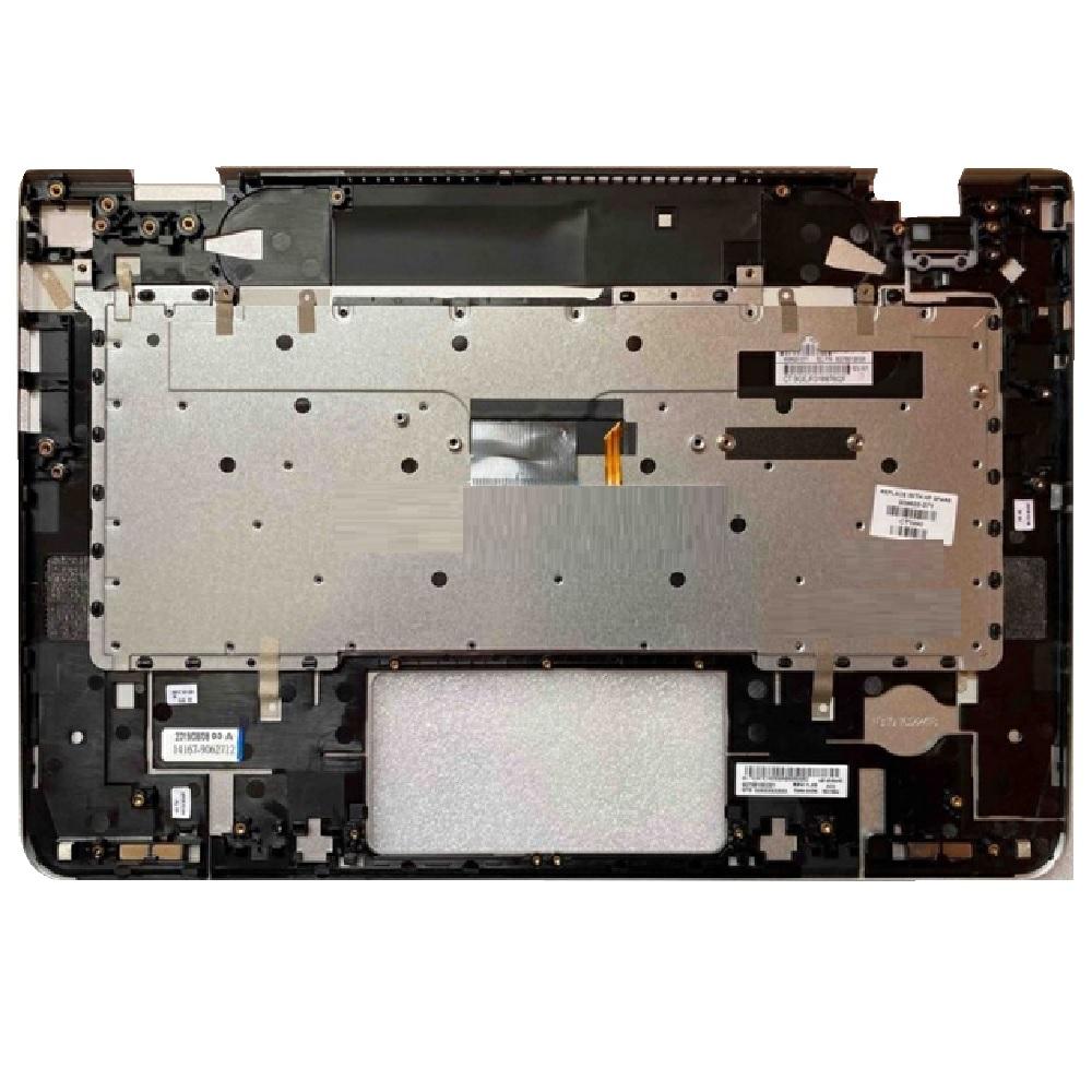 Top case + Teclado compatible para portátil HP 13-AB Plata - Imagen 2