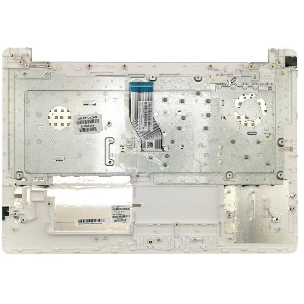 Top case + Teclado compatible para portátil HP 17-BS / 17-BY Blanco Intro horizontal - Imagen 2