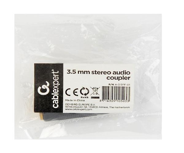 Adaptador Audio Jack 3.5mm Hembra - Hembra / Cablexpert A-3.5FF-01 - Imagen 2