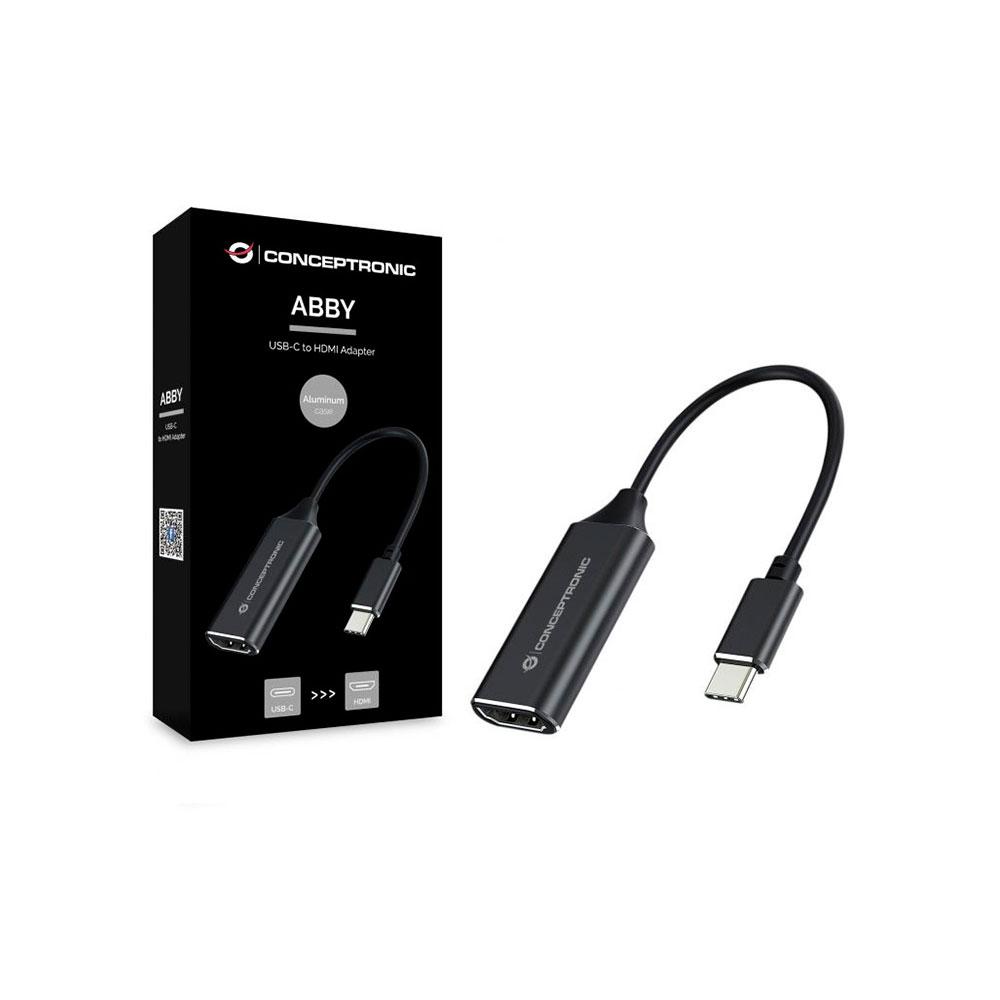 Adaptador Type-C a HDMI / 4k / 30Hz / Conceptronic ABBY03B - Imagen 2