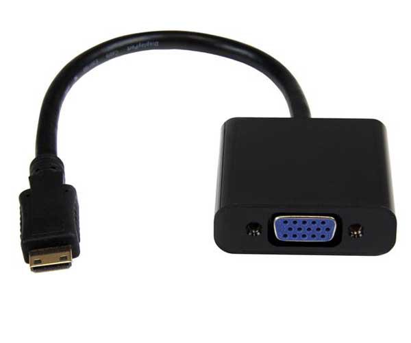 Conversor Mini HDMI a VGA + audio