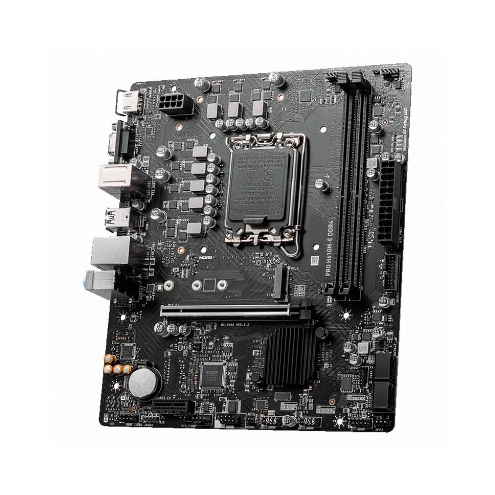 Placa base MSI Pro H610M-E / Socket 1700 / 2xDDR4 / MATX / 12-13-14th Gen. / VGA-HDMI / 911-7D48-007 / 911-7D48-038 / 911-7D48-062 - Imagen 2