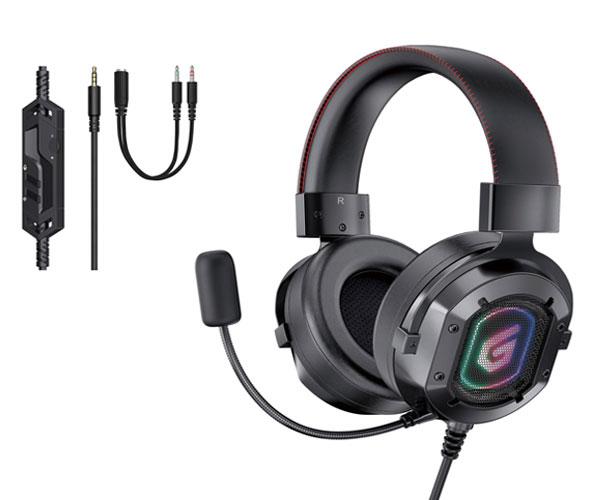 ÷ Headset jack 3.5mm gaming 7.1 athan03b rgb compatible pc, ps5, xbox one conceptronic - Imagen 2