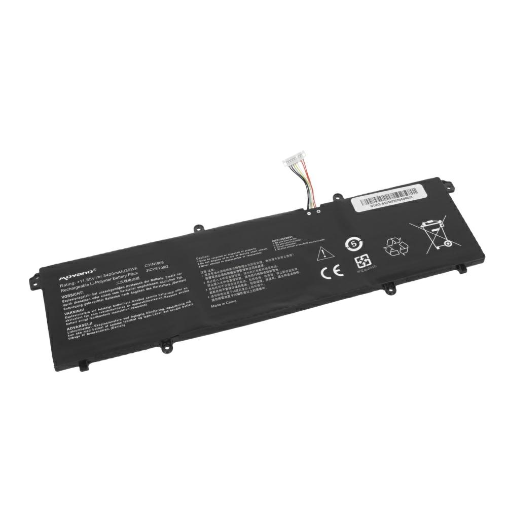 Batería compatible para portátil ASUS C31N1905 11.55V 3400mAh Movano - Imagen 2