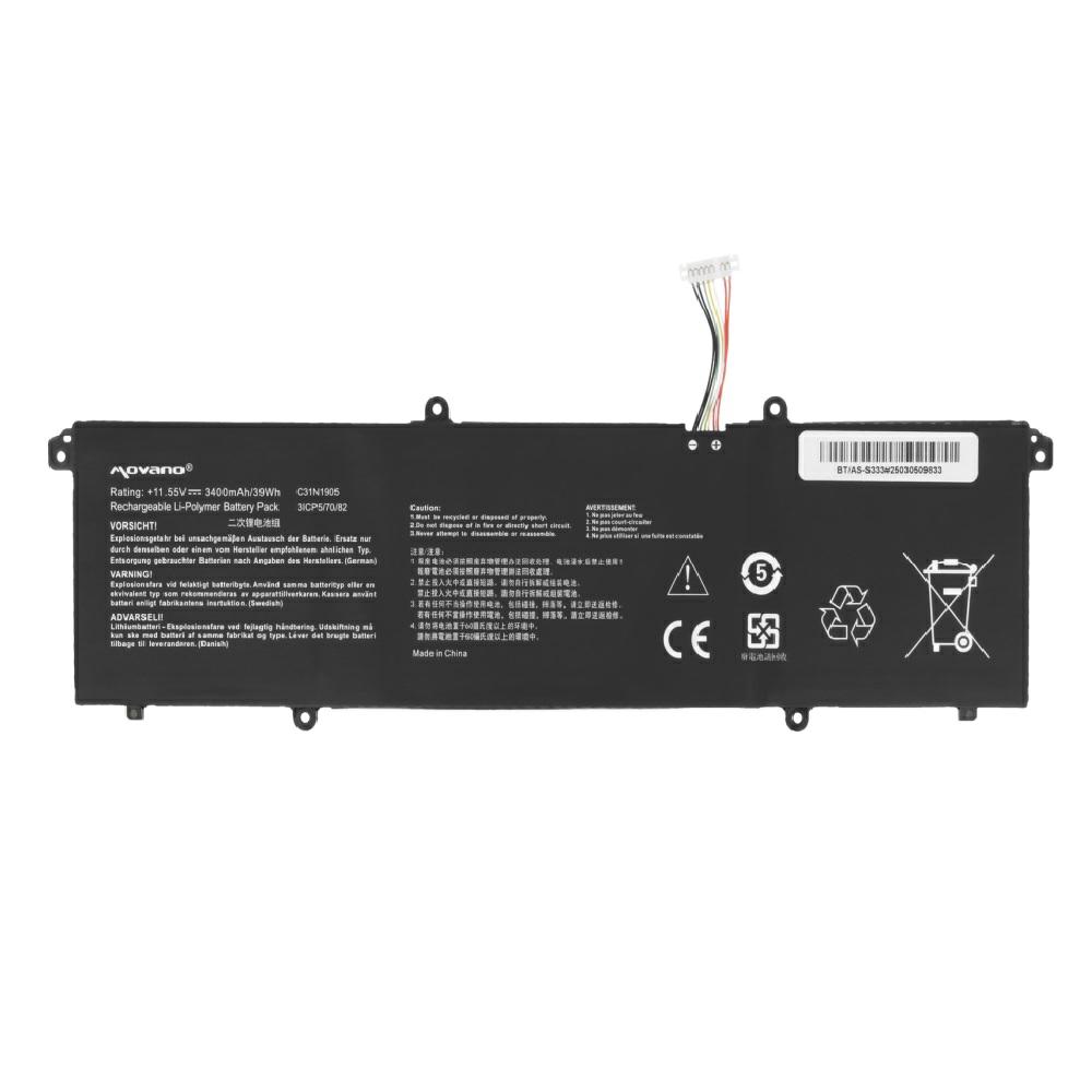 Batería compatible para portátil ASUS C31N1905 11.55V 3400mAh Movano - Imagen 5