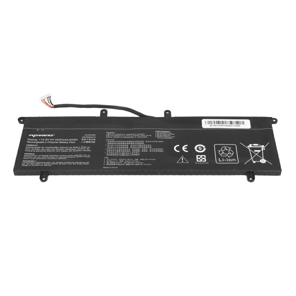 Batería compatible para portátil ASUS C41N1901 14.8V 3400mAh Movano - Imagen 3