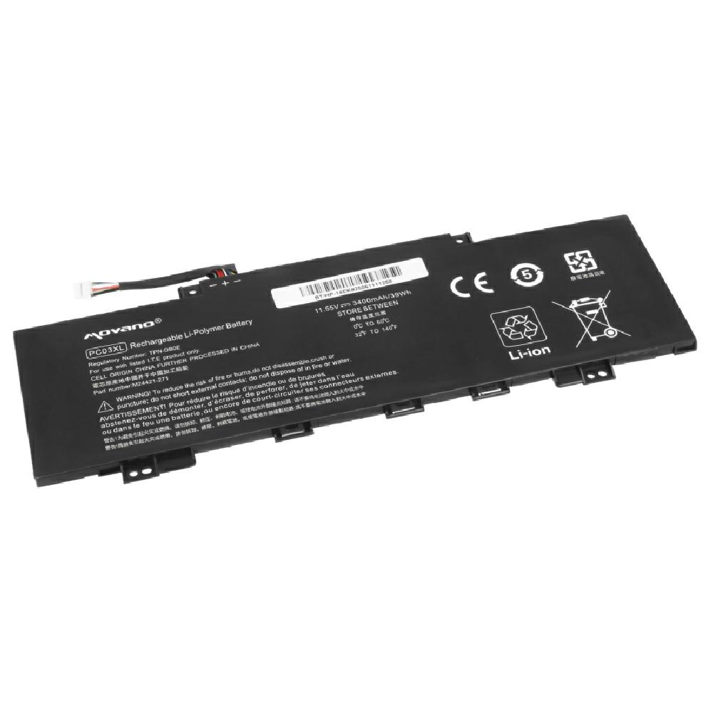 Batería compatible para portátil HP PC03XL 11.55V 3400mAh Movano - Imagen 2
