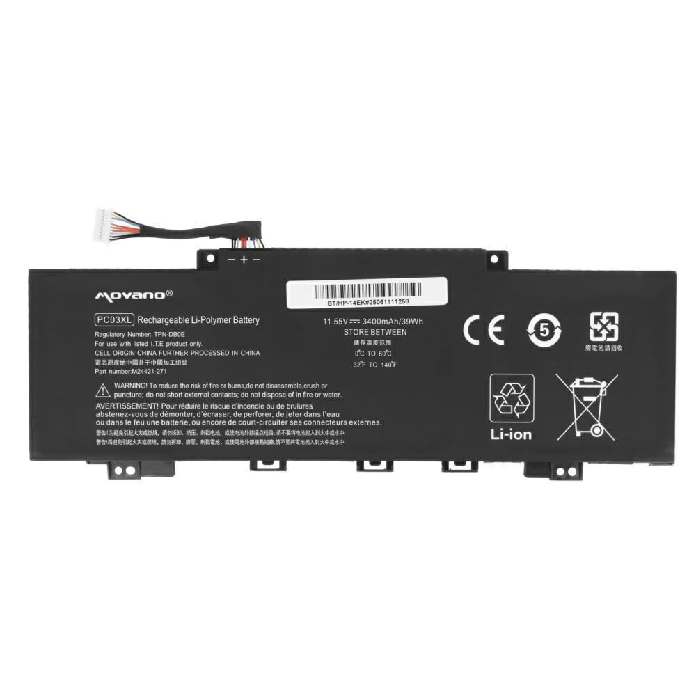 Batería compatible para portátil HP PC03XL 11.55V 3400mAh Movano - Imagen 5