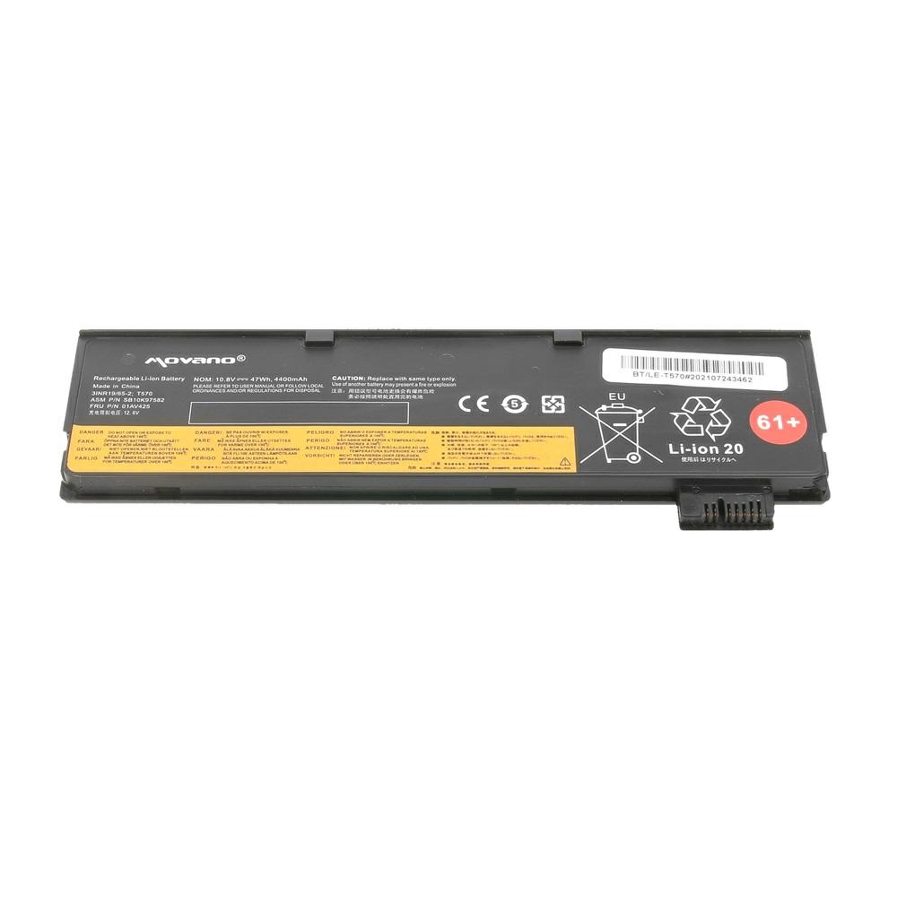 Batería compatible para portátil LENOVO T470 / T570 10.8v 4400 mAh Movano - Imagen 3