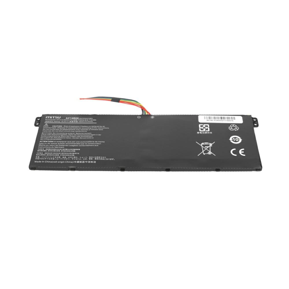 Batería compatible para portátil ACER AC14B8K 15.2V 3600mAh Mitsu - Imagen 3