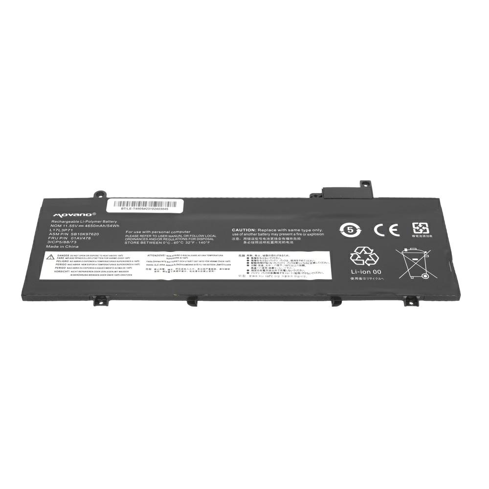 Batería compatible para portátil LENOVO T480S 11.55V 4650 mAh Movano - Imagen 3