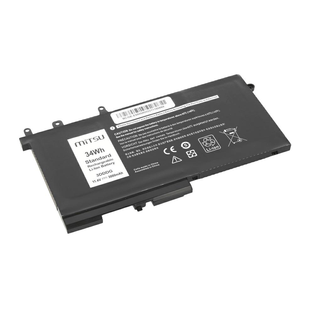 Batería compatible para portátil DELL Latitude E5280 11.4V 3000 mAh Mitsu - Imagen 2