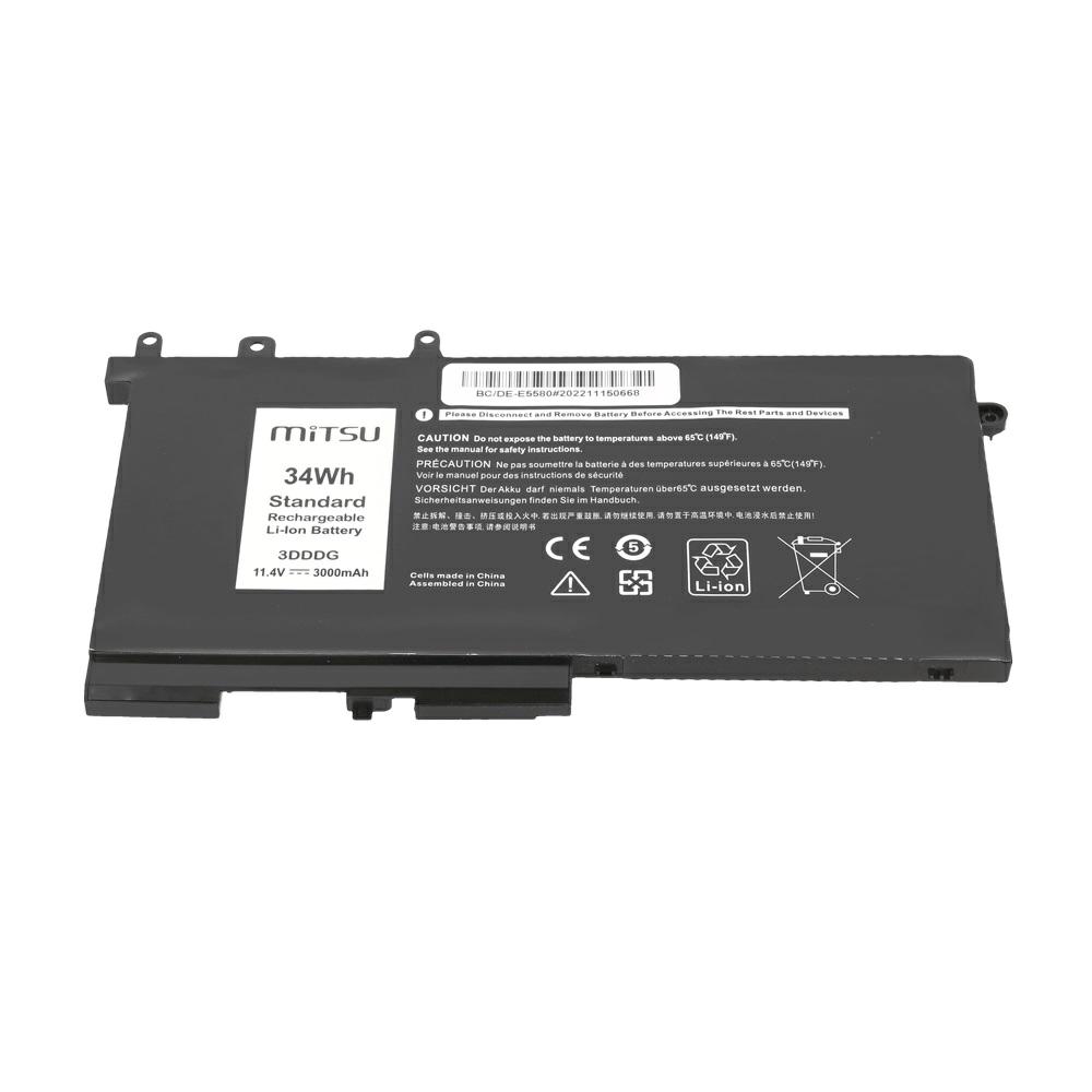 Batería compatible para portátil DELL Latitude E5280 11.4V 3000 mAh Mitsu - Imagen 3