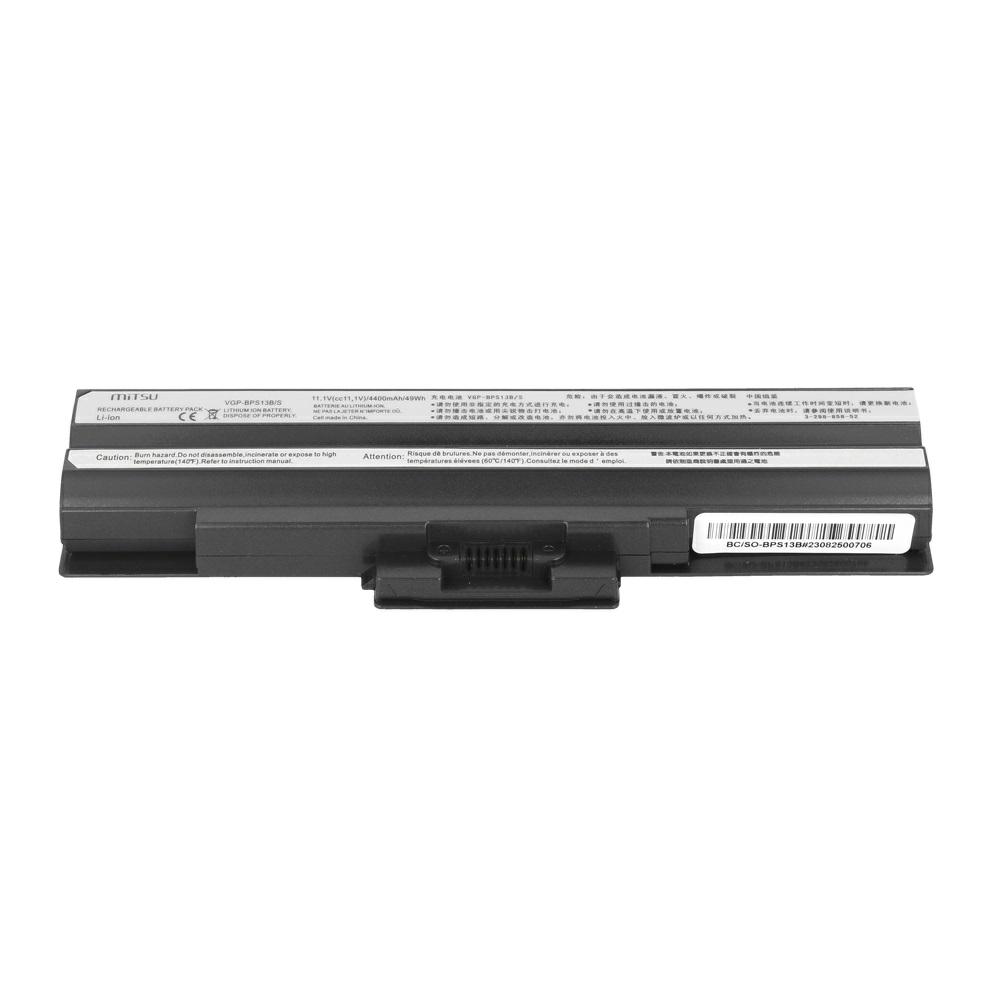 Batería compatible para portátil SONY VGP-BPS13/BPS21 11.1V 4400 mAh Mitsu - Imagen 3