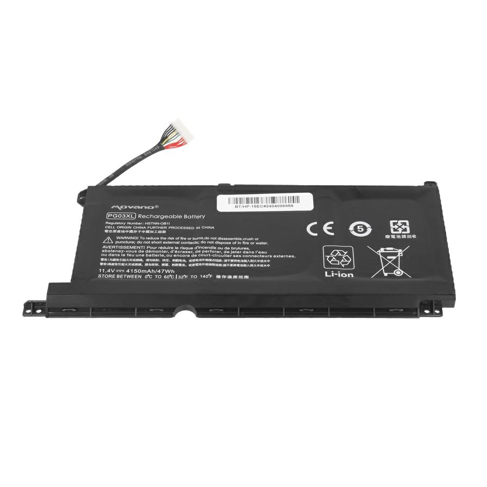Batería compatible para portátil HP PG03XL 11.4V 4150mAh Movano - Imagen 3