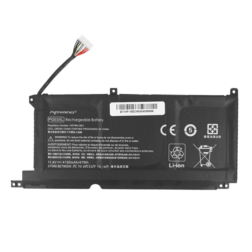 Batería compatible para portátil HP PG03XL 11.4V 4150mAh Movano - Imagen 5
