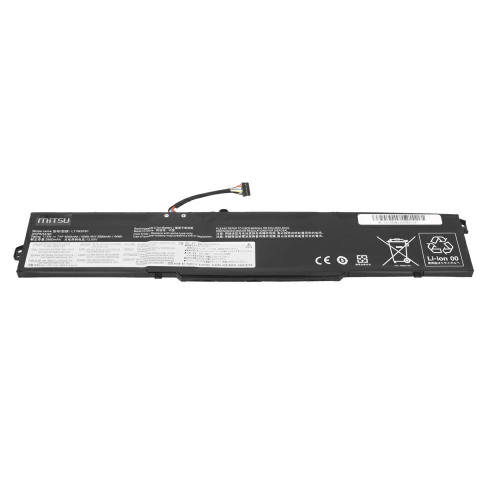 Batería compatible para portátil LENOVO L17C3PB0 11.34v 4400 mAh Mitsu - Imagen 3