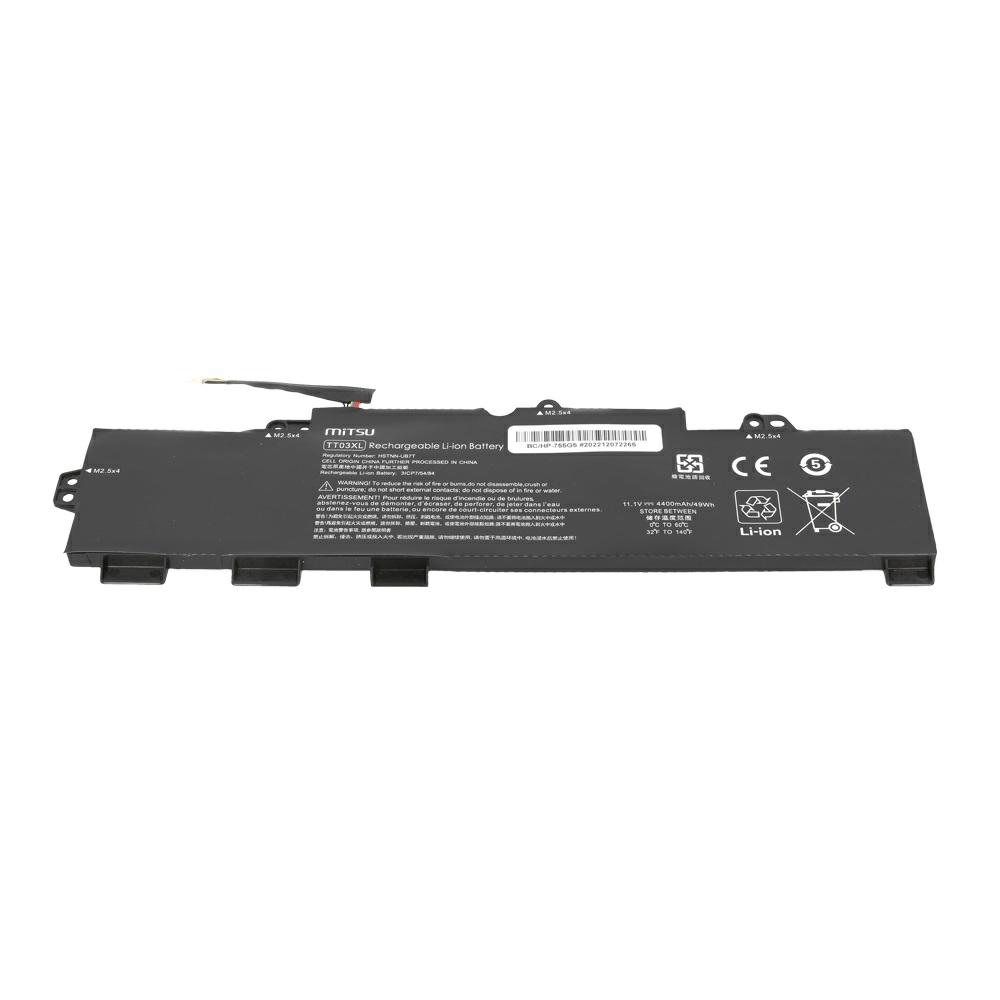 Batería compatible para portátil HP TT03XL 11.1V 4400mAh Mitsu - Imagen 3