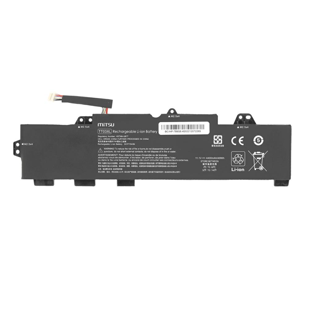 Batería compatible para portátil HP TT03XL 11.1V 4400mAh Mitsu - Imagen 5
