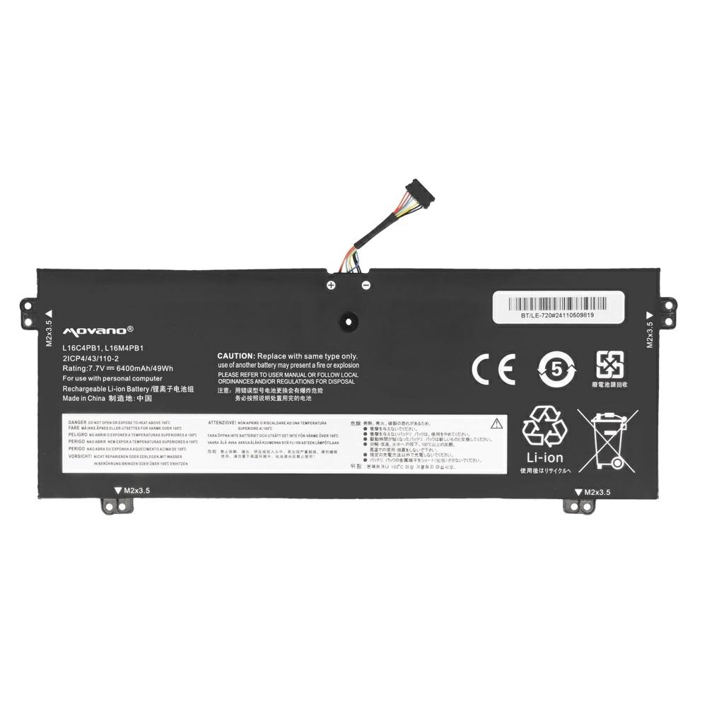 Batería compatible para portátil LENOVO L16C4PB1 7.7V 6400mAh Movano - Imagen 5