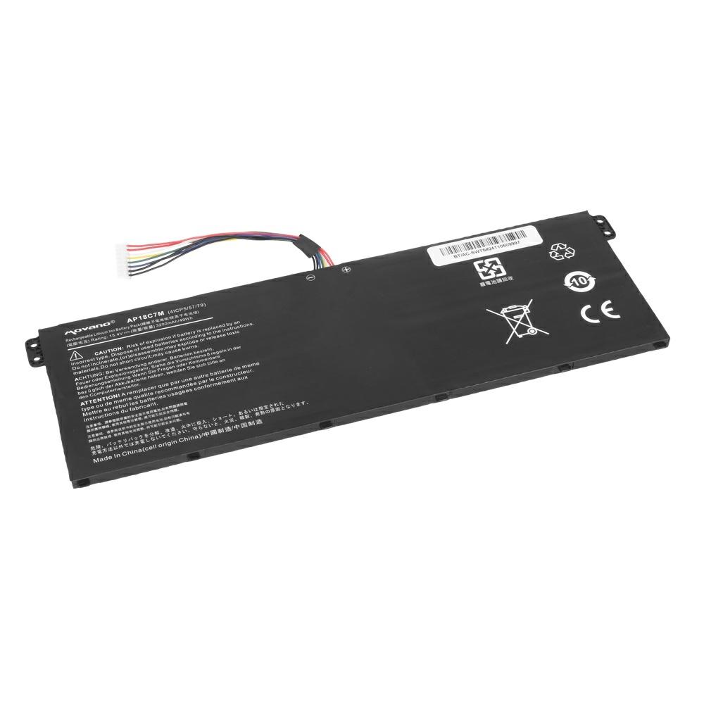 Batería compatible para portátil ACER AP18C7K 15.4V 3200 mAh Movano - Imagen 2