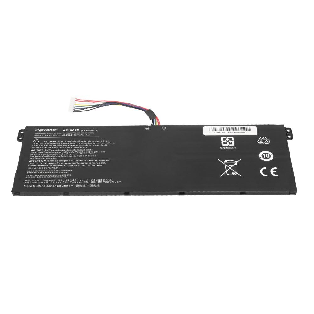 Batería compatible para portátil ACER AP18C7K 15.4V 3200 mAh Movano - Imagen 3