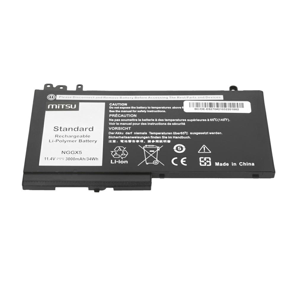 Batería compatible para portátil DELL E5270 11.4v 3000 mAh Mitsu - Imagen 3