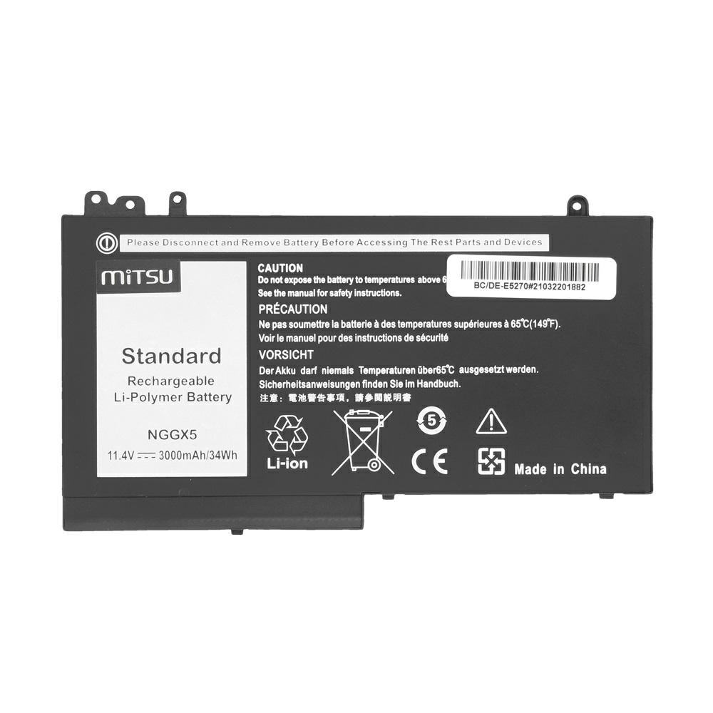 Batería compatible para portátil DELL E5270 11.4v 3000 mAh Mitsu - Imagen 5