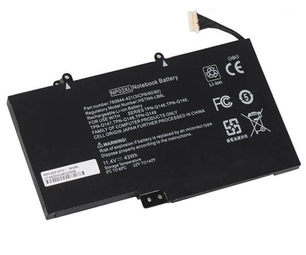Batería compatible para portátil HP NP03XL 11.4 3800mAh