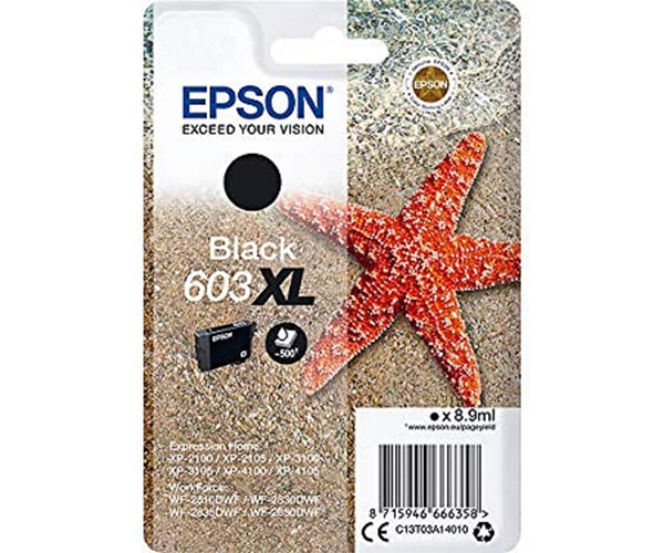 Tinta Original Epson 603 XL Negro Xp-2100 / Xp-3100 / Wf-2830dwf