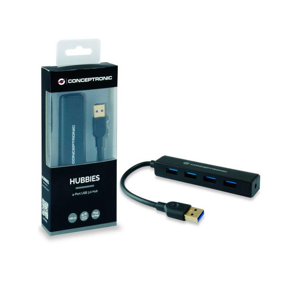 Hub 4 puertos Usb 3.0 Conceptronic C4PUSB3 / Negro - Imagen 2