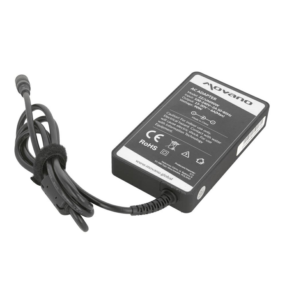 Cargador para portátil universal automático 90W SLIM / 10 conectores / Movano - Imagen 3