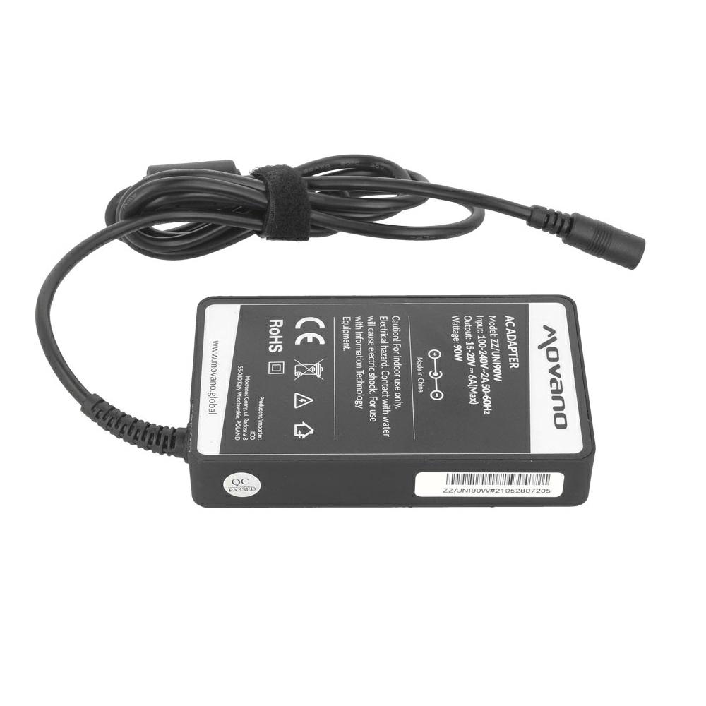 Cargador para portátil universal automático 90W SLIM / 10 conectores / Movano - Imagen 4