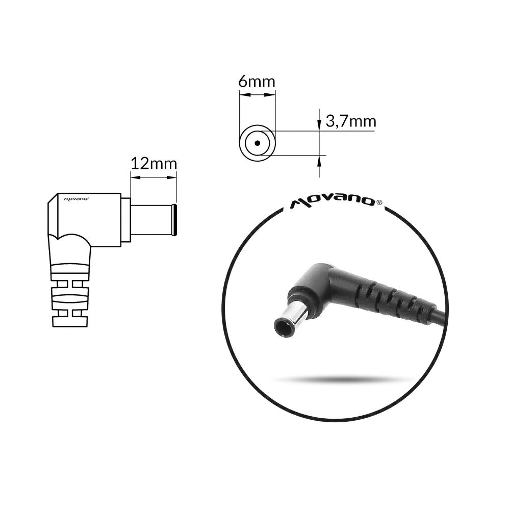 Cargador para portátil Asus 180W 19.5V 9.23A 6.0 mm x 3.7 mm Movano - Imagen 6