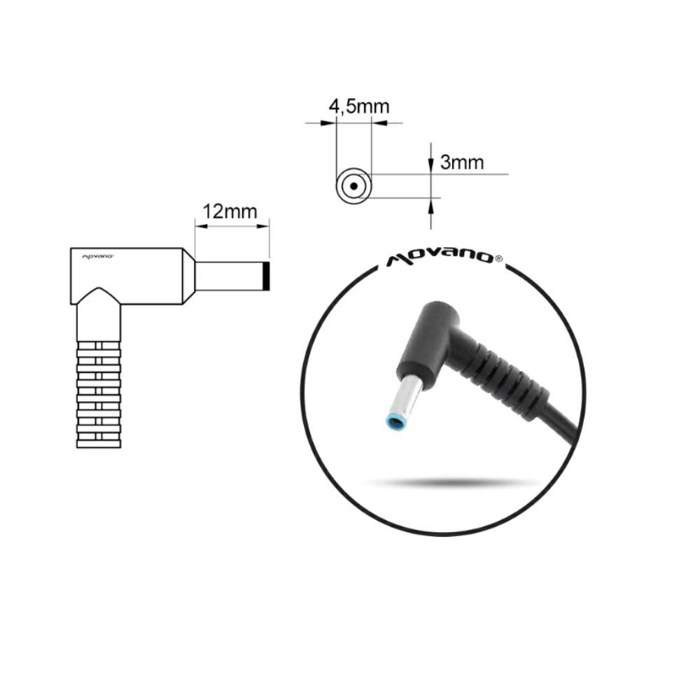 Cargador para portátil Asus 230W 19.5V 11.8A 4.5 mm x 3.0 mm pin central Movano - Imagen 6