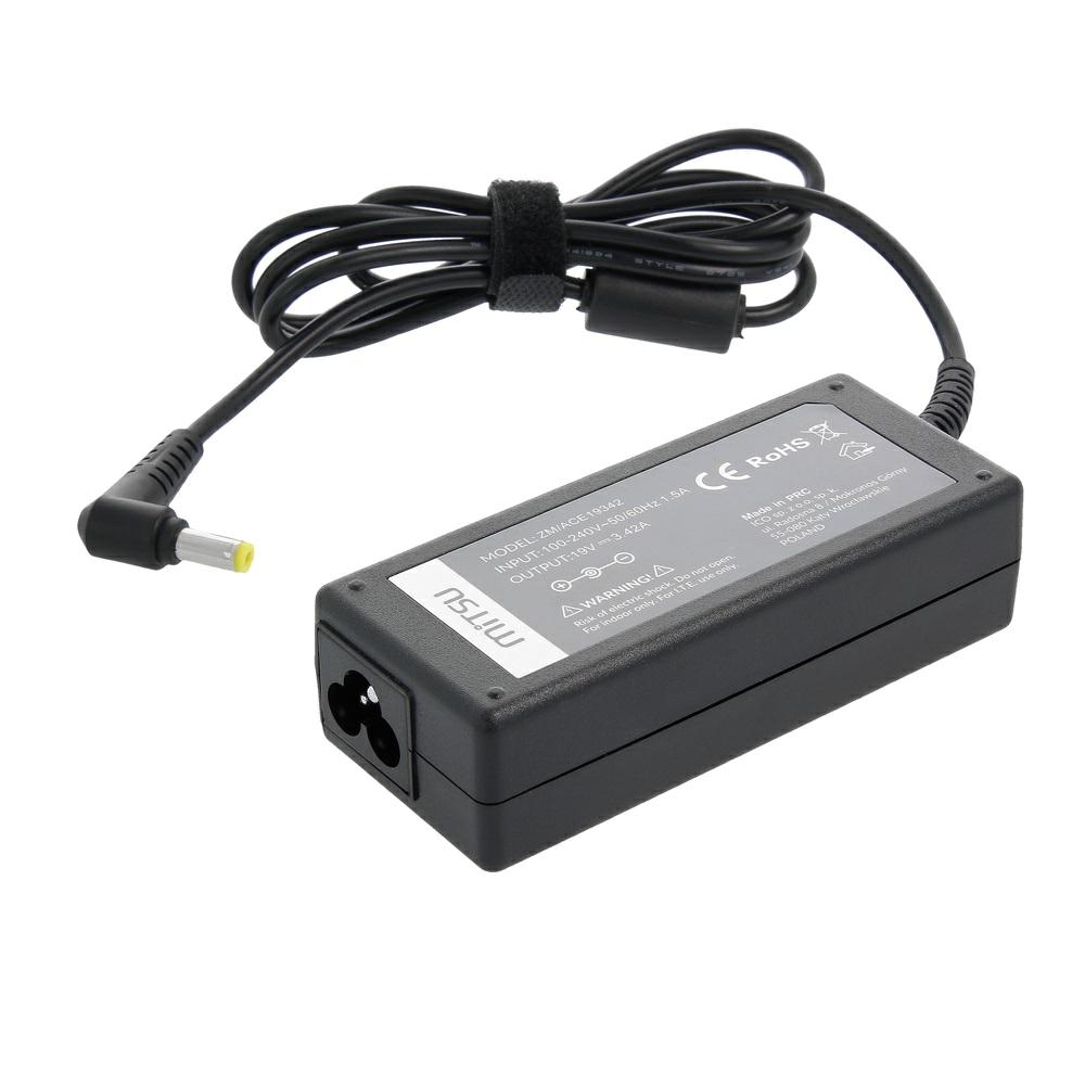 Cargador para portátil Acer / Asus / Toshiba 65W 19V 3.42A 5.5 mm x 1.7 mm Mitsu - Imagen 2