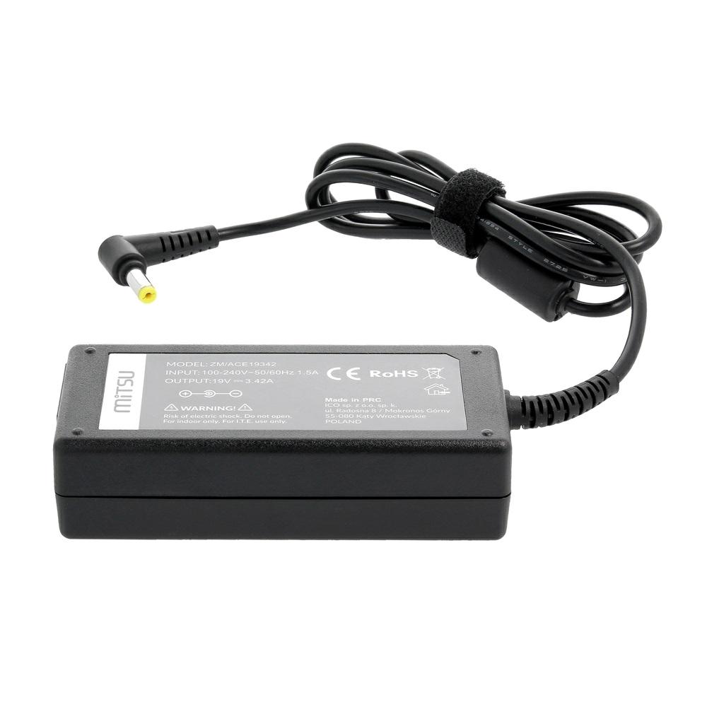 Cargador para portátil Acer / Asus / Toshiba 65W 19V 3.42A 5.5 mm x 1.7 mm Mitsu - Imagen 3