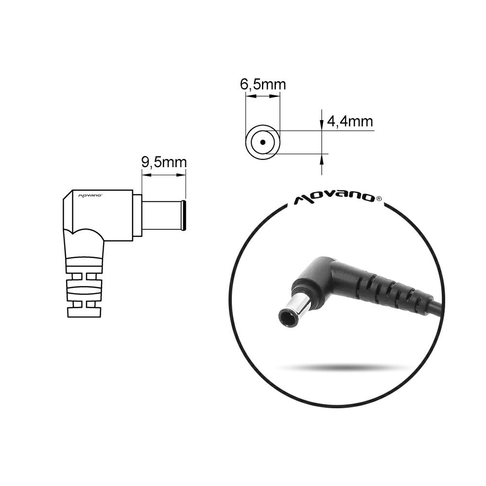 Cargador monitor Lg 48W / 12v / 4a / 6.5x4.4mm Movano - Imagen 6